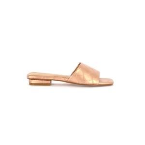 NEW ARTICLES OF SOCIETY women's parma leather sandal in rose gold